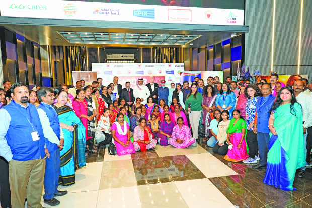 <p>A special screening was organised for about 250 expatriate workers by the Indian Community Relief Fund (ICRF) as part of Labour Day celebrations. Senior government officials, LuLu Group retail director Juzer Rupawala and guests were present at the screening of the Bollywood film, Sikandar, at Epix Cinema in Dana Mall.</p>
<p>All attendees were provided with food packets courtesy Lulu Care. ICRF vice chairman Pankaj Nallur spoke of the association&rsquo;s activities and addressed the workers and thanked the guests.</p>
<p>Above, officials, guests and workers at the special film screening.</p>